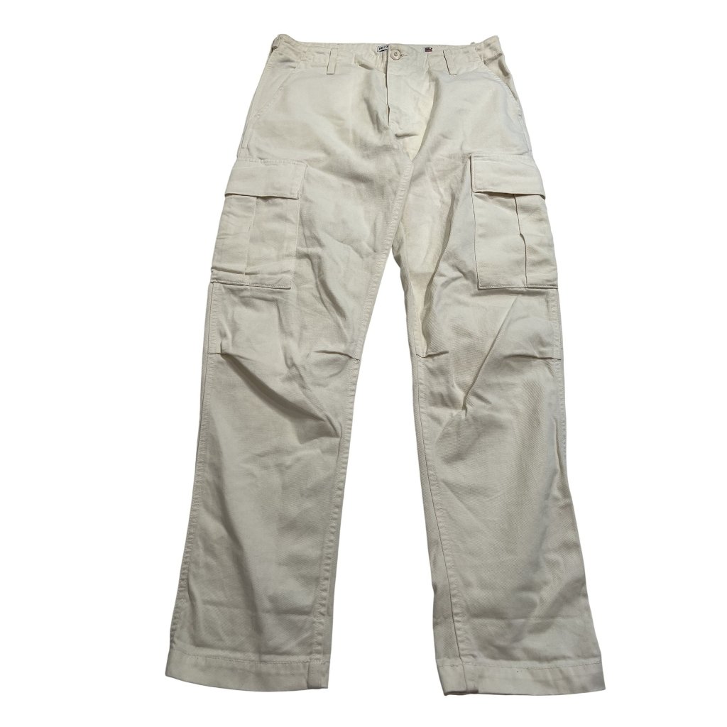 Re/Done Originals Cargo Pants In Off White